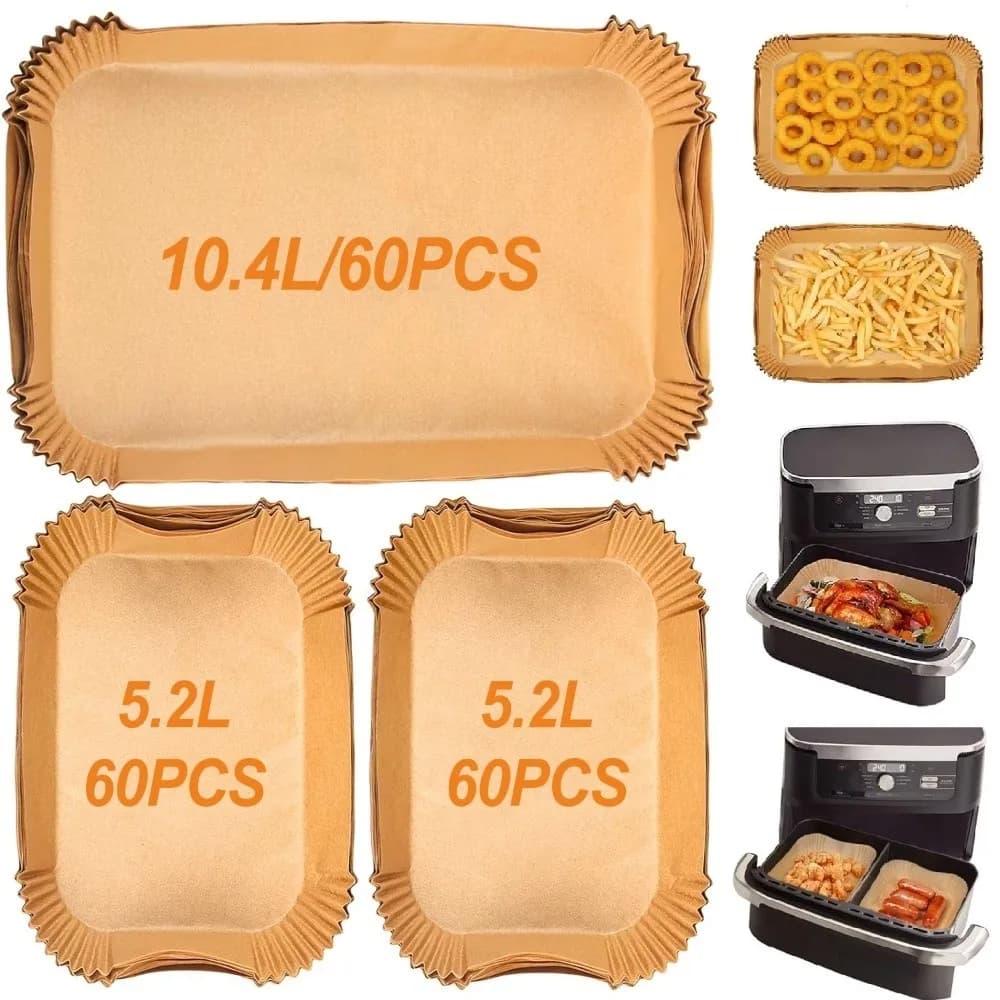 New Disposable Oven Paper Waterproof Heat Resistant Air Fryer And Grid Accessories