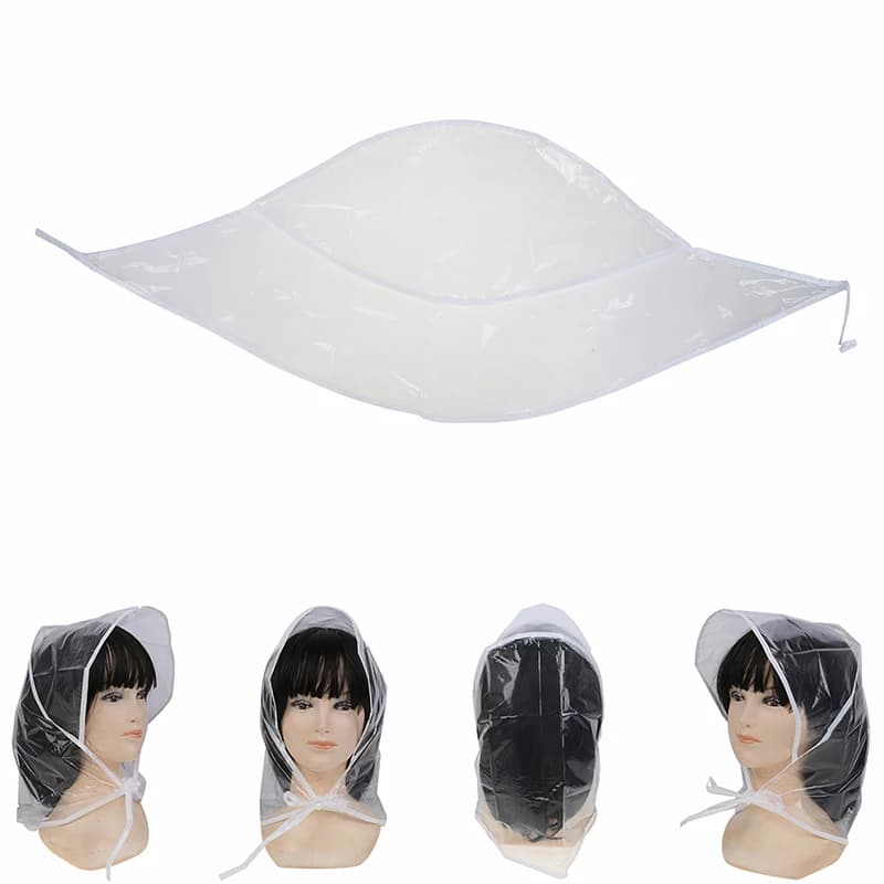 Creativo uomo donna Unisex plastica parapioggia cappello pieghevole bambini escursionismo pesca impermeabile antivento protezione dei capelli Cap