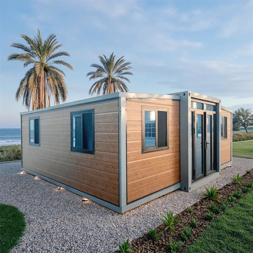 Casa Container Prefabbricata Espandibile, Casa Mobile Modulare con Pannello Solare, Casa Portatile Pieghevole da 20 Piedi
