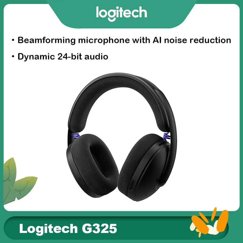 Logitech G325 Wireless Gaming Headset Bluetooth Dual Mode Noise Cancelling Mic Black Headphones for PC Laptop Apple Delta Force