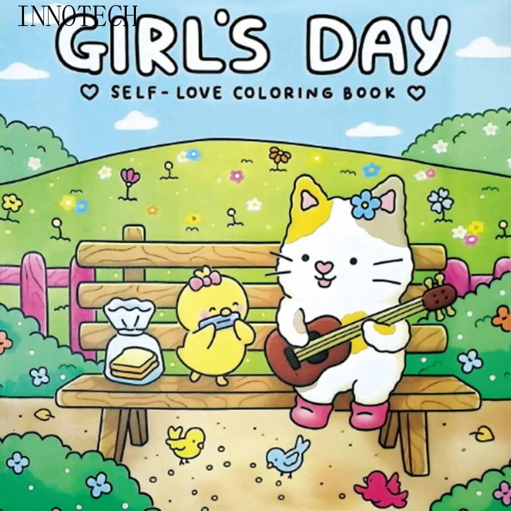 Froggy Days Cartoon Coloring Book Fuzzy Tales Early Education Graffiti Copy Sketch Book Enlightenment Doodling