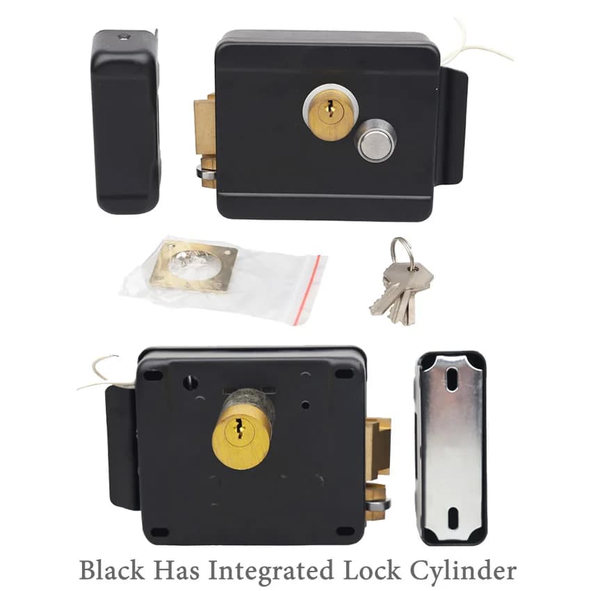 Serratura di controllo elettrica Serratura elettronica integrata a doppia testa antifurto per sistema di controllo accessi di sicurezza domestica