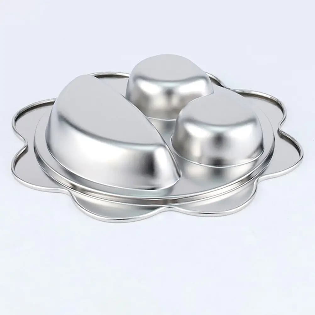 Stainless Steel Plate Healthy Food, Porction Control, Pasti Preparation, Weight Loss, Separator Food Sections, Breakfast