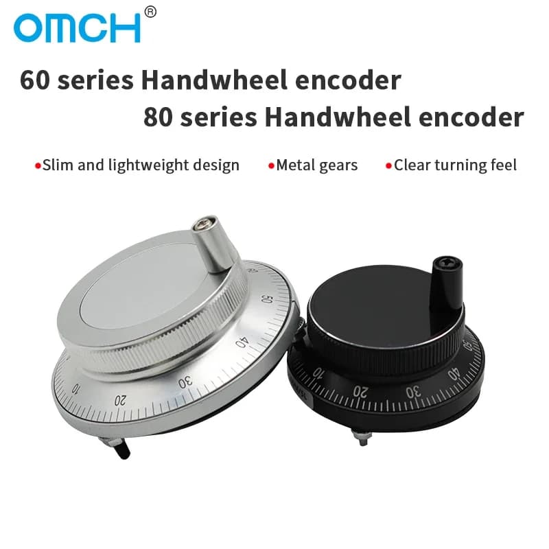 Encoder di impulsi del volantino OMCH 60mm 80mm 100P/R NPN Ampio circuito di protezione della tensione Previene le collezioni false Sovraccarico di corrente