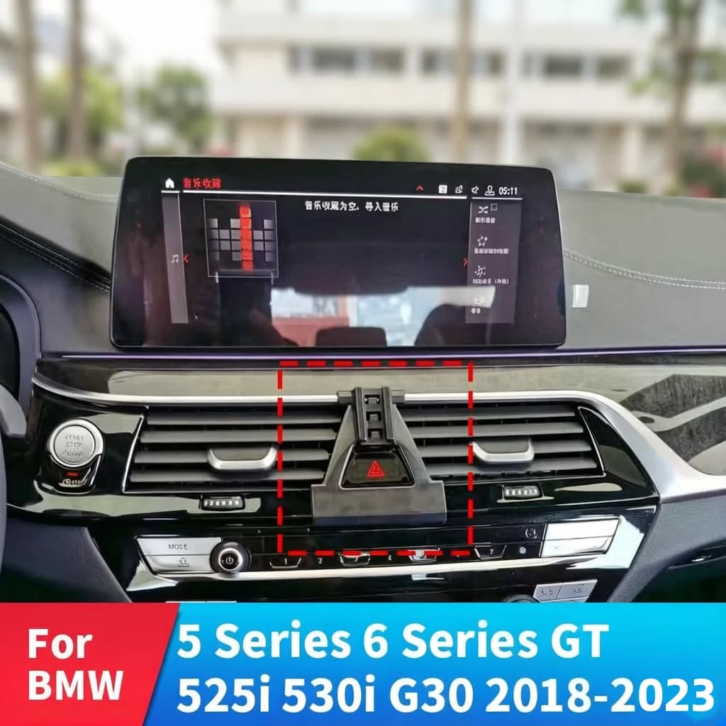 Supporto per telefono da auto con ricarica wireless per BMW Serie 5, Serie 6, GT 525i 530i G30 2018-2023, accessori auto