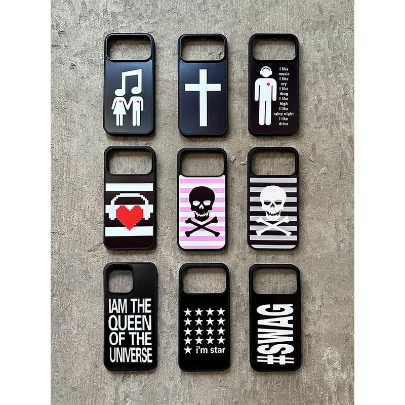 Phone Case with Fashionable Original Creative Pattern for iPhone 17 Air 16 Pro Max 15 14 Plus 13 12 11 Pro, Rear Shock Silicone Cover