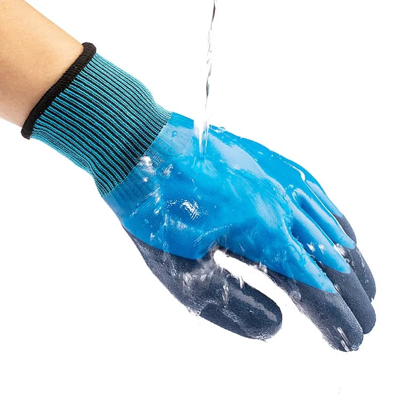 Guanti da lavoro impermeabili per la protezione del lavoro Guanti orticoli resistenti all'usura Guanti da pesca in lattice resistenti alla puntura