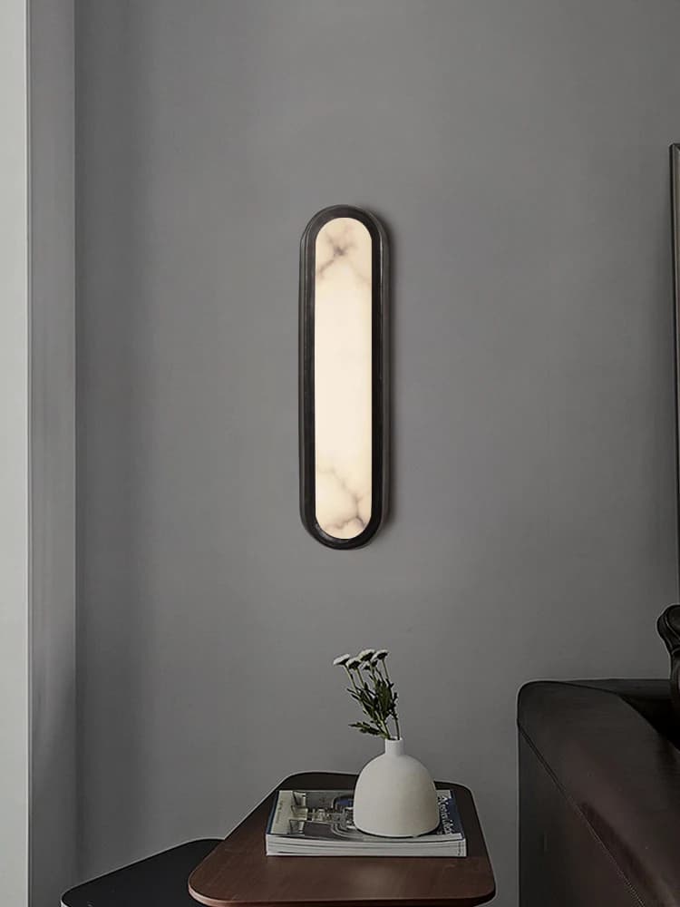 Semplice e moderno lampada da parete in marmo soggiorno sfondo camera da letto testiera scala corridoio specchio del bagno lungo applique da parete
