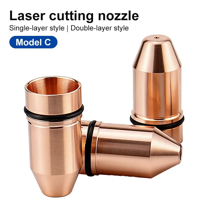 Ugello per taglio laser D10.5H22, diametro 0.8-4.0mm, testa di taglio meccanica laser a fibra mono/doppio strato, adatta per l'ugello