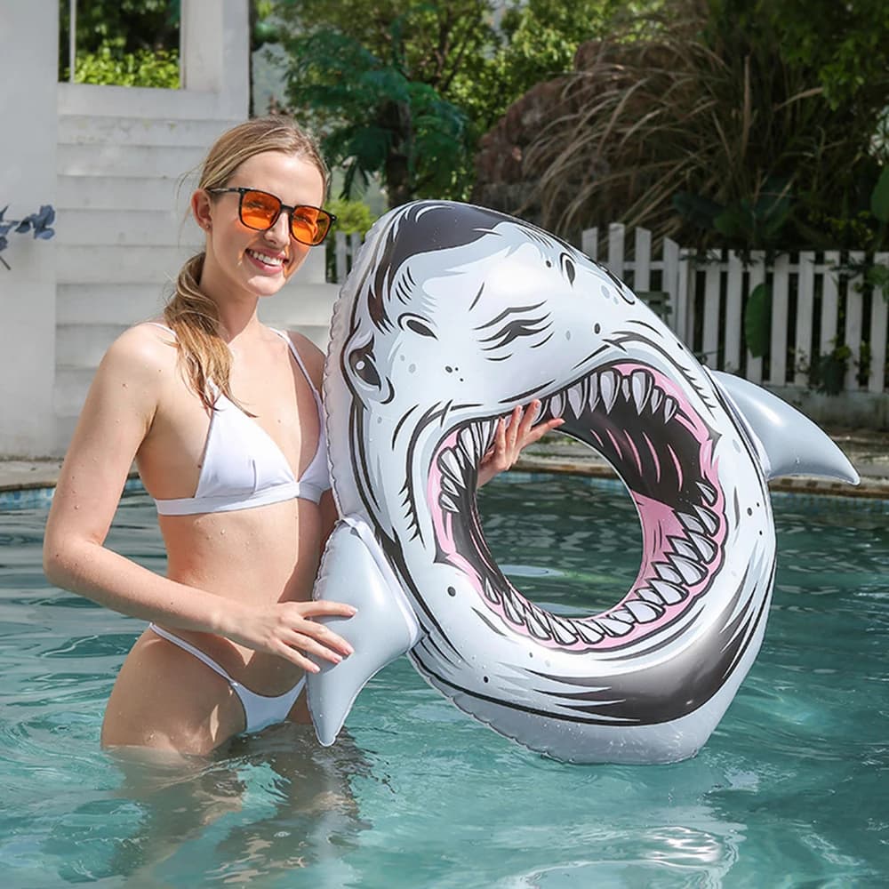 New Inflation shark Adult Swimming Ring, Orca Waist Rings,underarm Swimming Rings