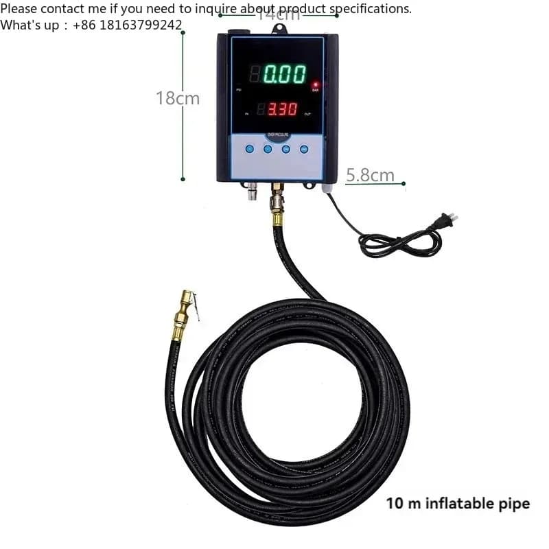 Gonfiatore Automatico per Pneumatici da Parete con Display Digitale, Pompa Gonfiagomme per Officina e Fabbrica di Riparazione Auto