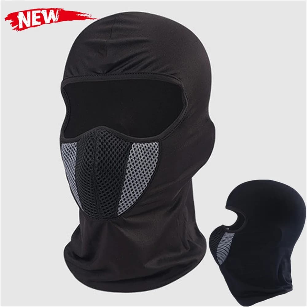 Balaclava Motorcycle Face Mask Moto Helmet Bandana Hood Ski Neck Full Face Mask Windproof Dustproof Face Shield