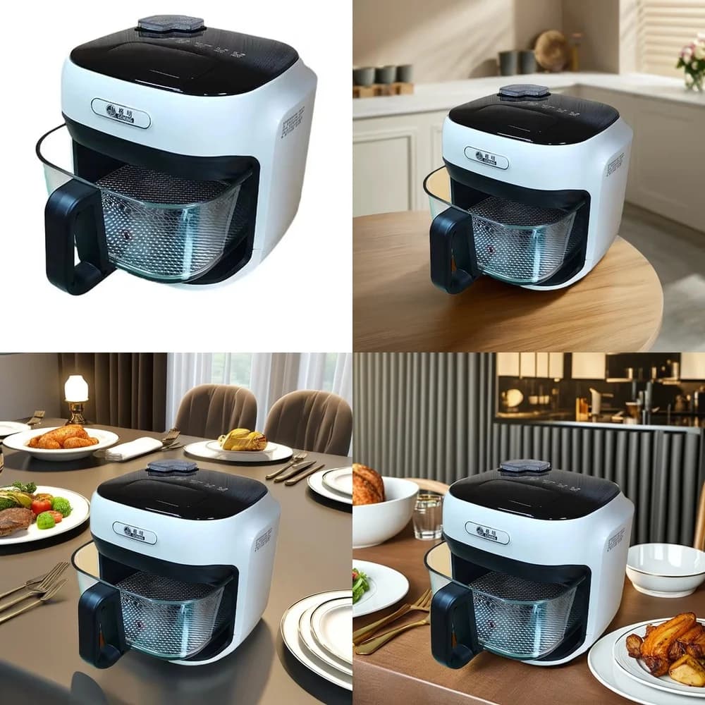 Silver Crest 8L Electric Air Fryer with Digital Control for Chicken and Cooking