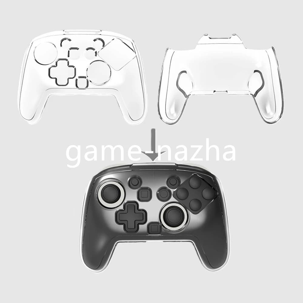 10 pezzi per controller Switch 2 Pro custodia trasparente per PC custodia in cristallo per custodia protettiva per maniglia controller di gioco NS2