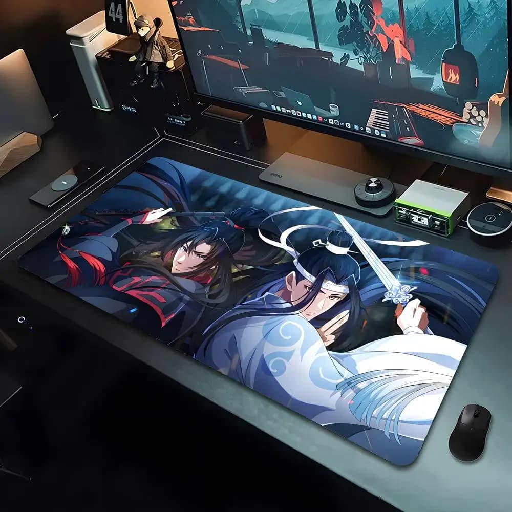 Mo D-dao Zu Shi anime mouse mat, big mouse mat with reinforced edges, thick keyboard mat and computer desk