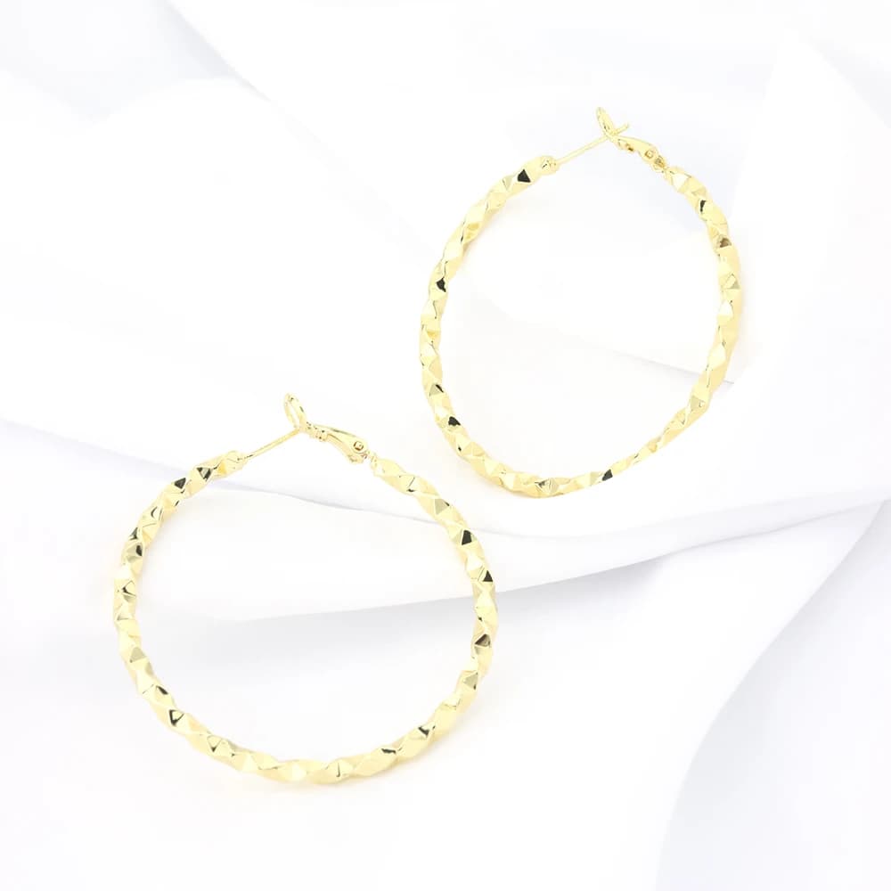 Orecchini a cerchio in acciaio inossidabile per orecchini da donna Gioielli da donna di moda Orecchini geometrici Gioielli Regalo di Natale