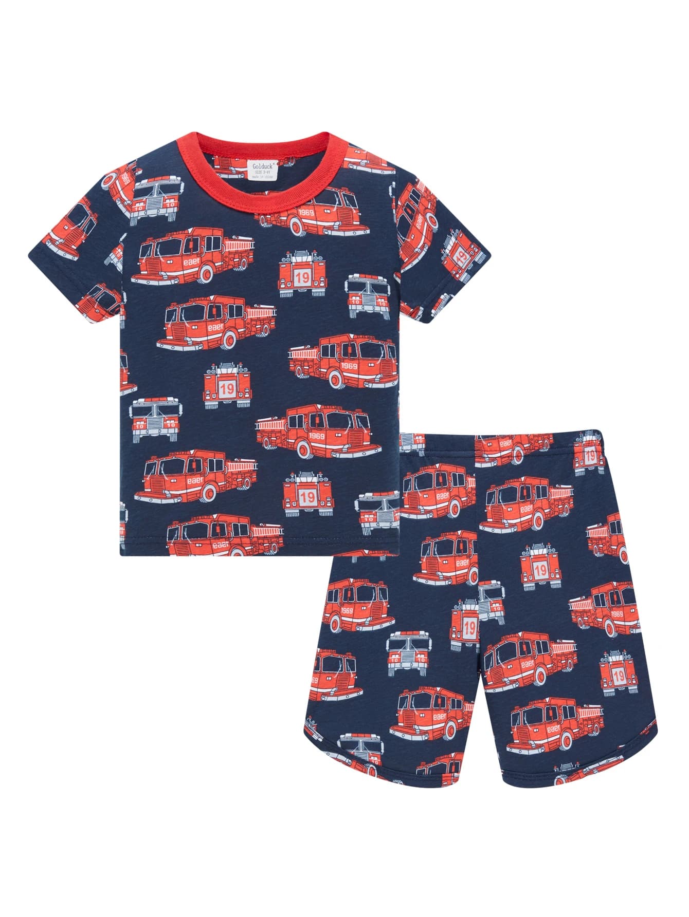 Children's Clothes 100% Cotton Pajama Set for Girls and Boys, Cute Cartoon Children's Sleepwear Set for 1-8 Years