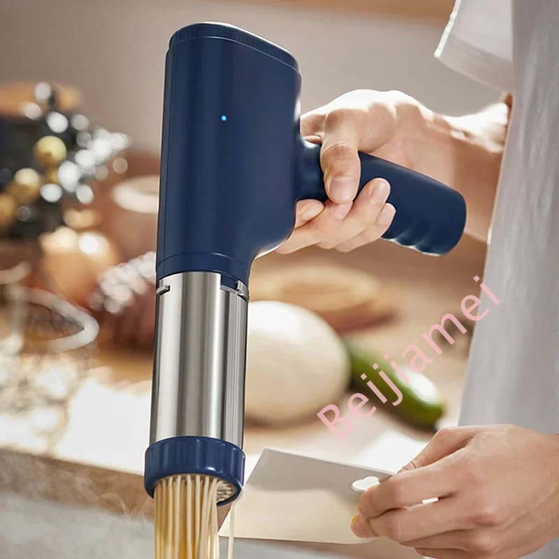 Macchina per pasta elettrica portatile Macchina per noodle portatile automatica Ricaricabile senza fili Controllo con un pulsante Ricarica USB