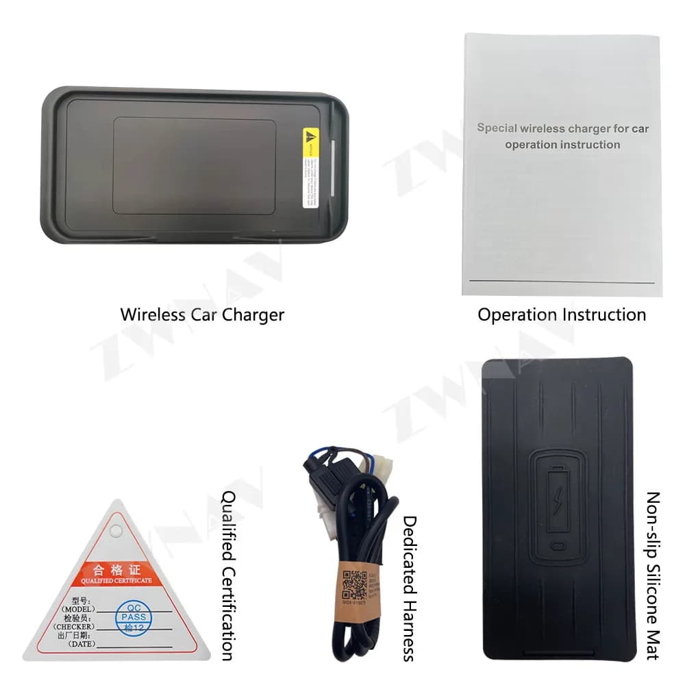 Per Porsche Macan 2014-2018/Cayenne 2011-2017 Console centrale incorporata Pad di ricarica Accessorio intelligente per auto Moudle caricabatterie wireless