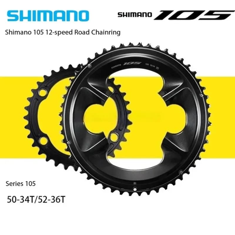 SHIMANO 105 FC R7100 Serie Di2 Corona a 12 velocità 52T 36T per Bici da Corsa 1 Pezzo Senza Scatola