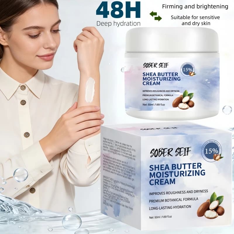 Travel‑friendly Daily Body Lotion 48H Deep Hydration Shea Butter Hyaluronic Acid Ceramide Valentine's Day Skin Gift