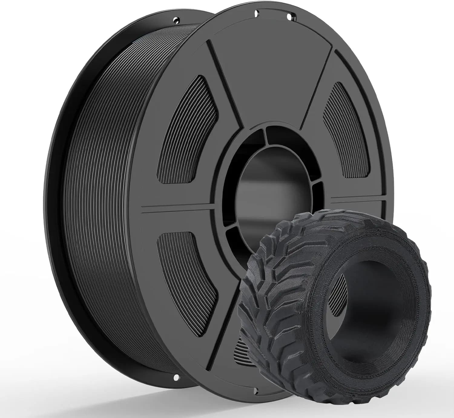 Filamento TPU Flessibile 1.75mm 95A per Stampa 3D Veloce, Precisione Dimensionale +/- 0.03mm, Bobina da 250g