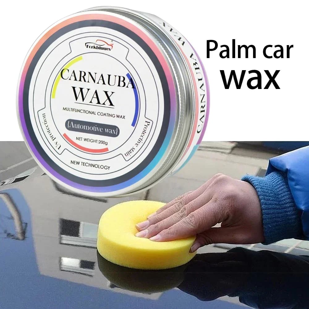 Cera in Pasta Carnauba per Auto, Cera Lucidante Brasiliana per la Cura della Vernice Auto, Lucidatura ad Alta Brillantezza, Rivestimento Super Idrofobico, Effetto Vetro