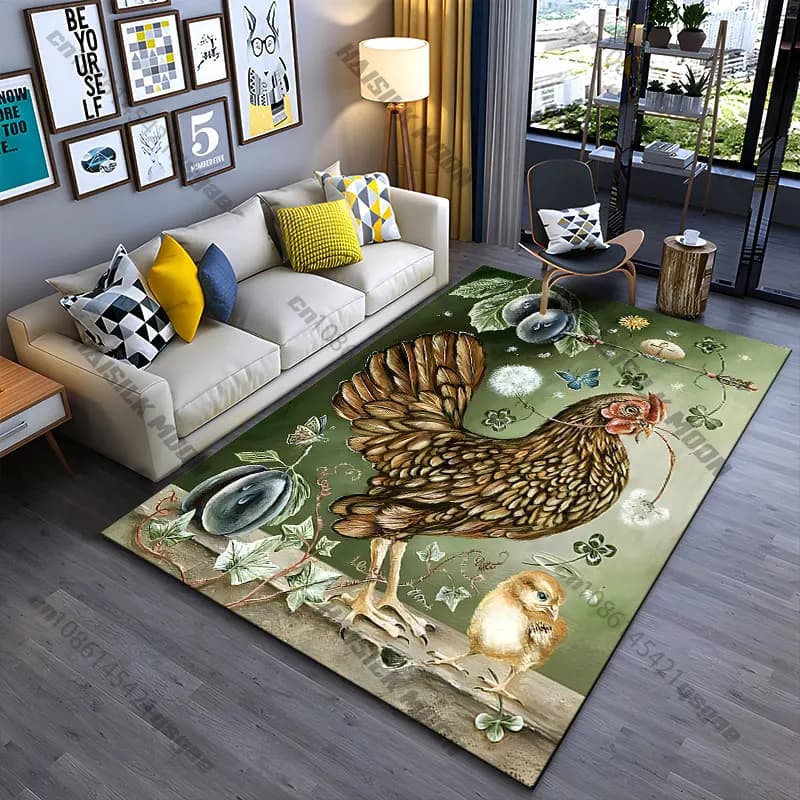 Tappeto con elementi simbolici dell'armonia naturale, tappeto da yoga, decorazione per soggiorno, tappetino per gattonare per bambini, tappetino per zerbino, tappeto per giochi