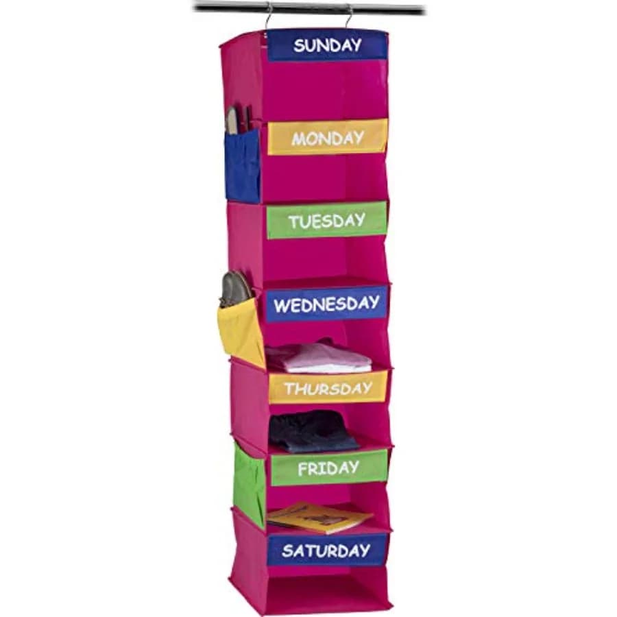 Daily Activity Organizer 7 Shelf Portable Closet Hanging Closet Organizer Great Closet Solutions