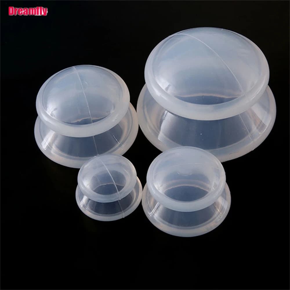 1PC barattoli di Silicone terapia di coppettazione sottovuoto Ventosa Ventosa massaggio tazze per il corpo lattine anticellulite massaggiatore per l'assistenza sanitaria del viso