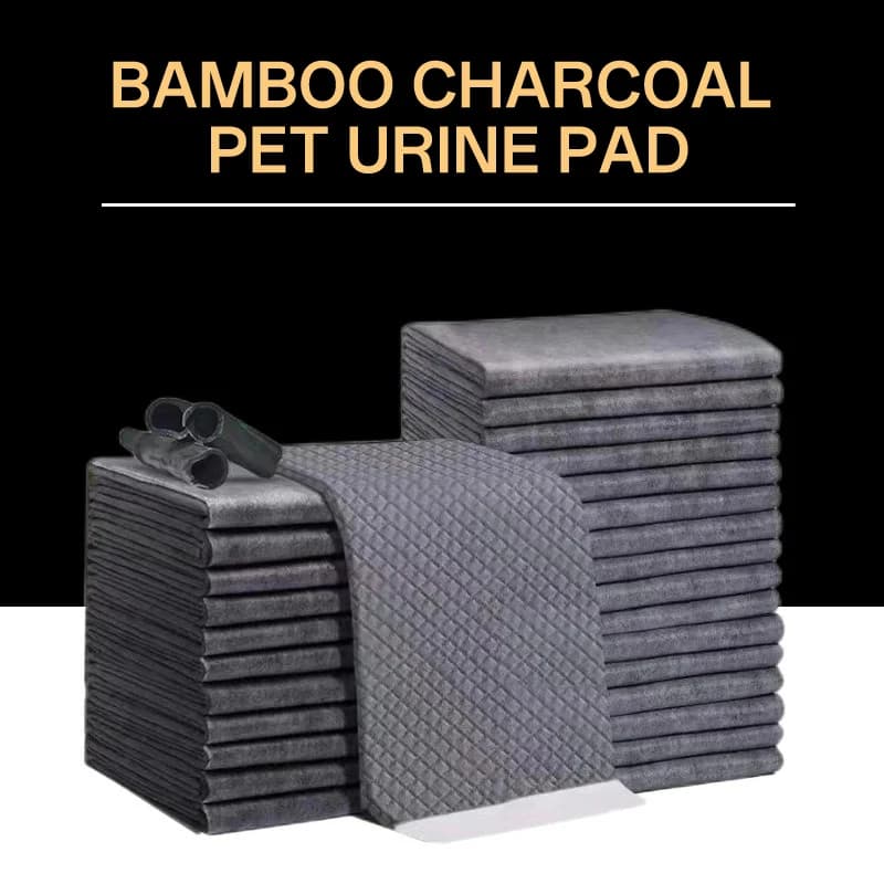 Bamboo Charcoal Odor Control Super Absorbent Disposable Pet Pee Pads, Thickened Puppy Training Pads for Cats & Dogs