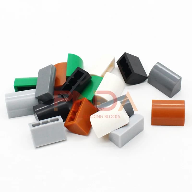 20 pz MOC 37352 Mattoni Pendenza Curva 1x2 FAI DA TE Englighten Building Blocks Compatibile con Altri Marca Assemblati Costruzione di Giocattoli