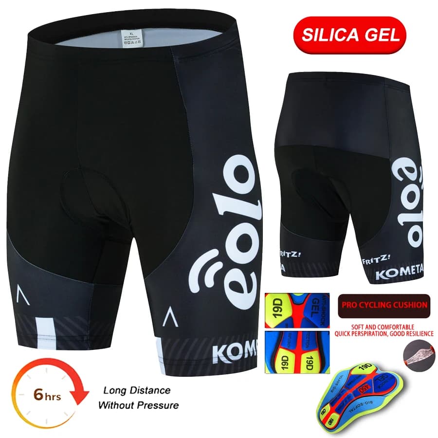 EOLO Cycling Shorts with Bretelle 5 Colors 2026 Team MTB, Shorts Bike Shorts Breathable Quick Drying With Gel 19D Padded for Men