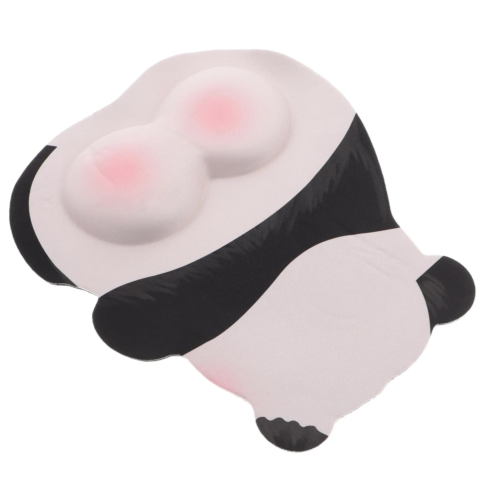 Tappetino per mouse Panda con cuscino di supporto per il polso, superficie antiscivolo dal tocco morbido, design ergonomico per laptop, computer, scrivania, giochi, Kawaii