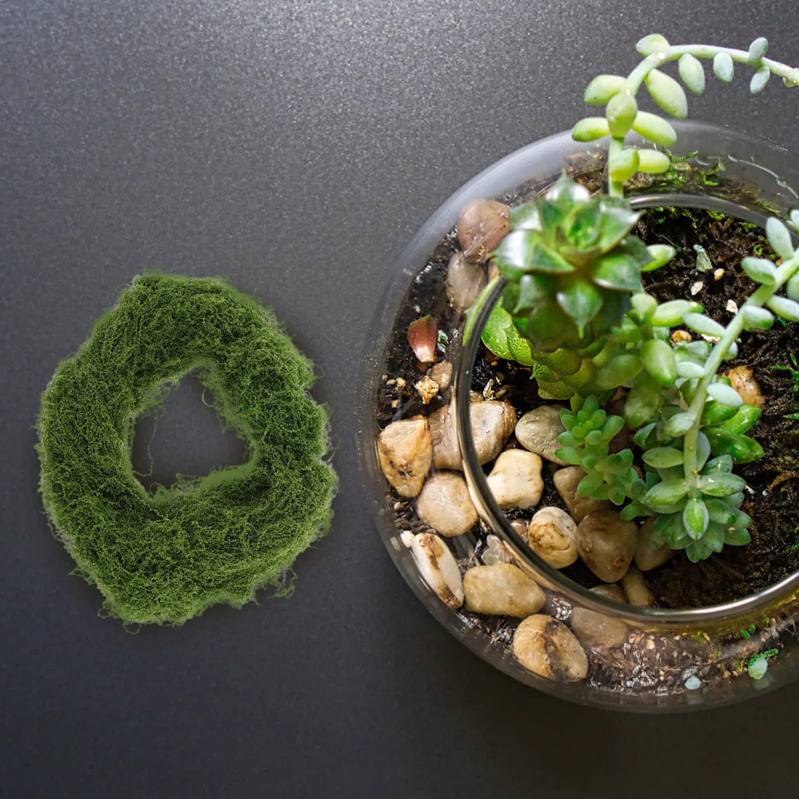 1 Confezione di Muschio Artificiale Realistico Verde per Artigianato, Fai da Te, Paesaggi in Miniatura, Decorazioni per Giardini delle Fate, Terrari e Riempitivo per Vasi di Piante