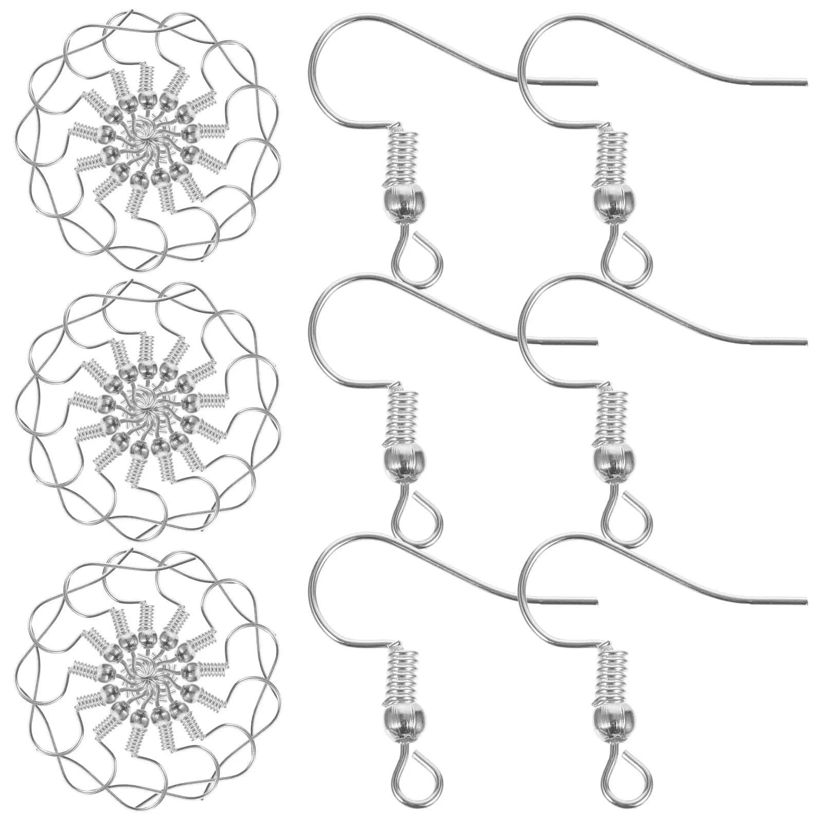 Set di 120 Ganci per Orecchini Fai-da-Te, Ganci in Metallo Leggeri per Creazione di Gioielli, Accessori e Forniture per Orecchini