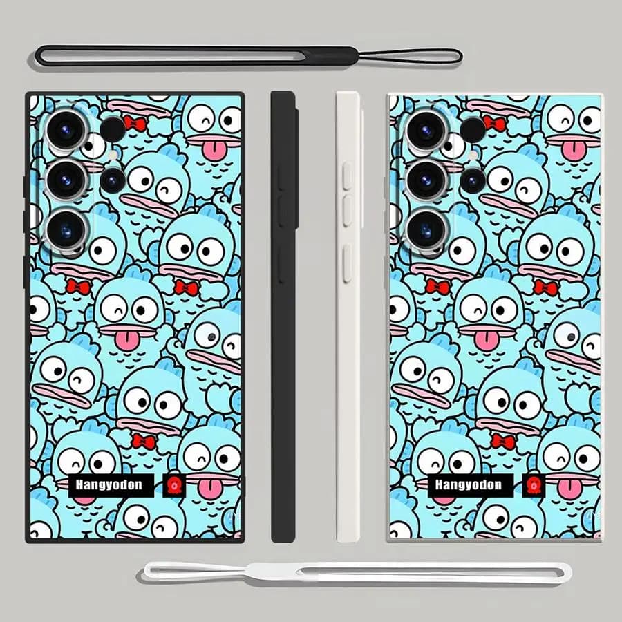 Cartoon Hangyodon Soft TPU Case for Samsung Galaxy S23 S22 Ultra Note 20 Ultra S20 FE S24 S21 S25 S25 Plus