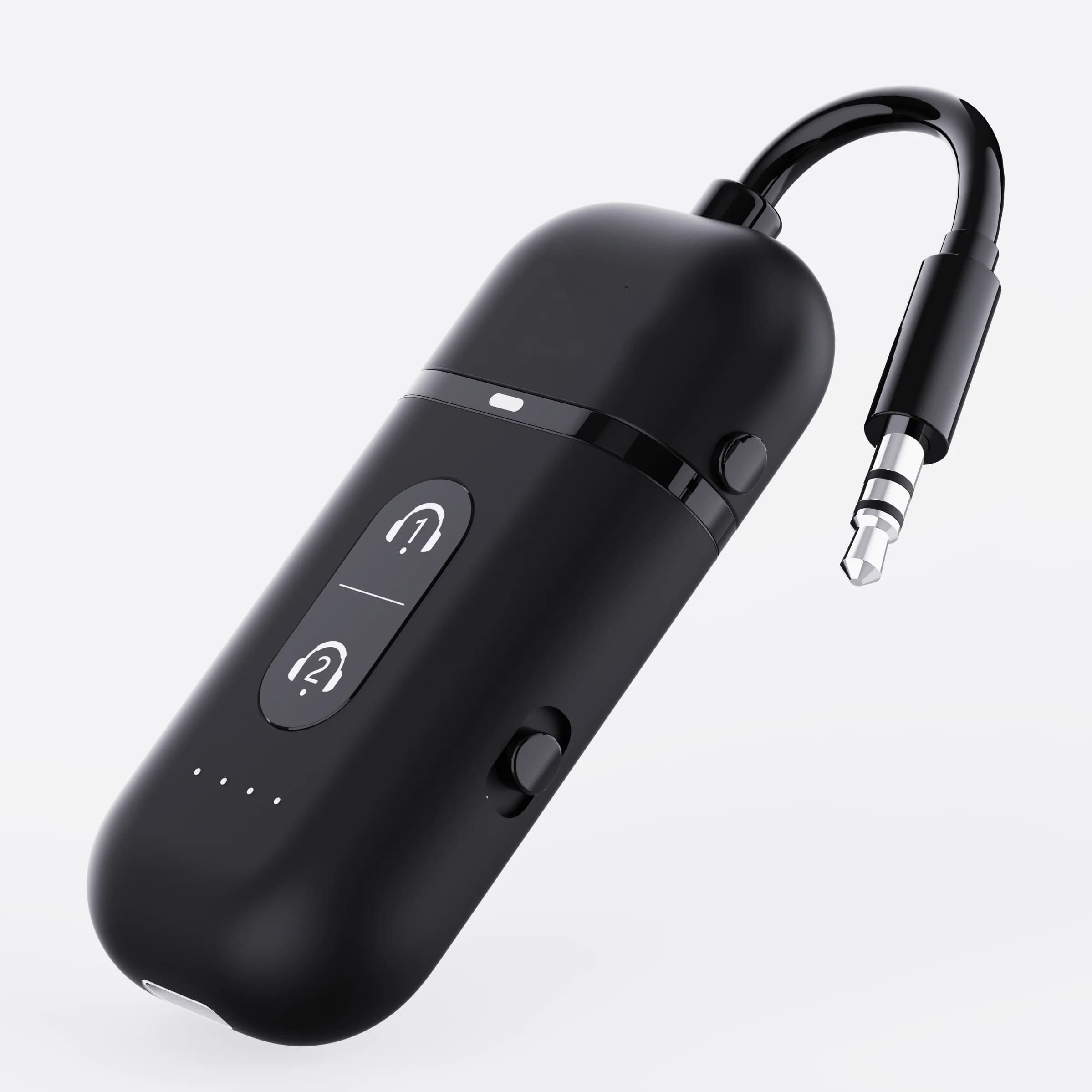 LE527 BT 5.4 Ricevitore Trasmettitore Adattatore audio wireless da 3,5 mm per aerei Viaggi PC Supporto per cuffie Doppia funzione di connessione