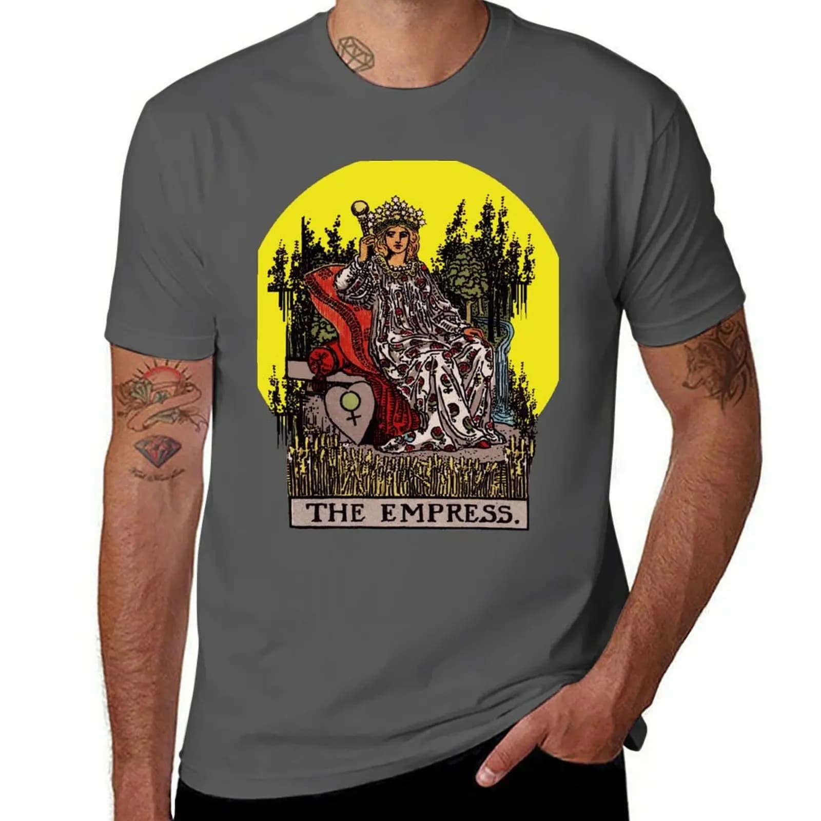 Card: T-shirt The Empress Tarot, t-shirt estiva casual e comoda
