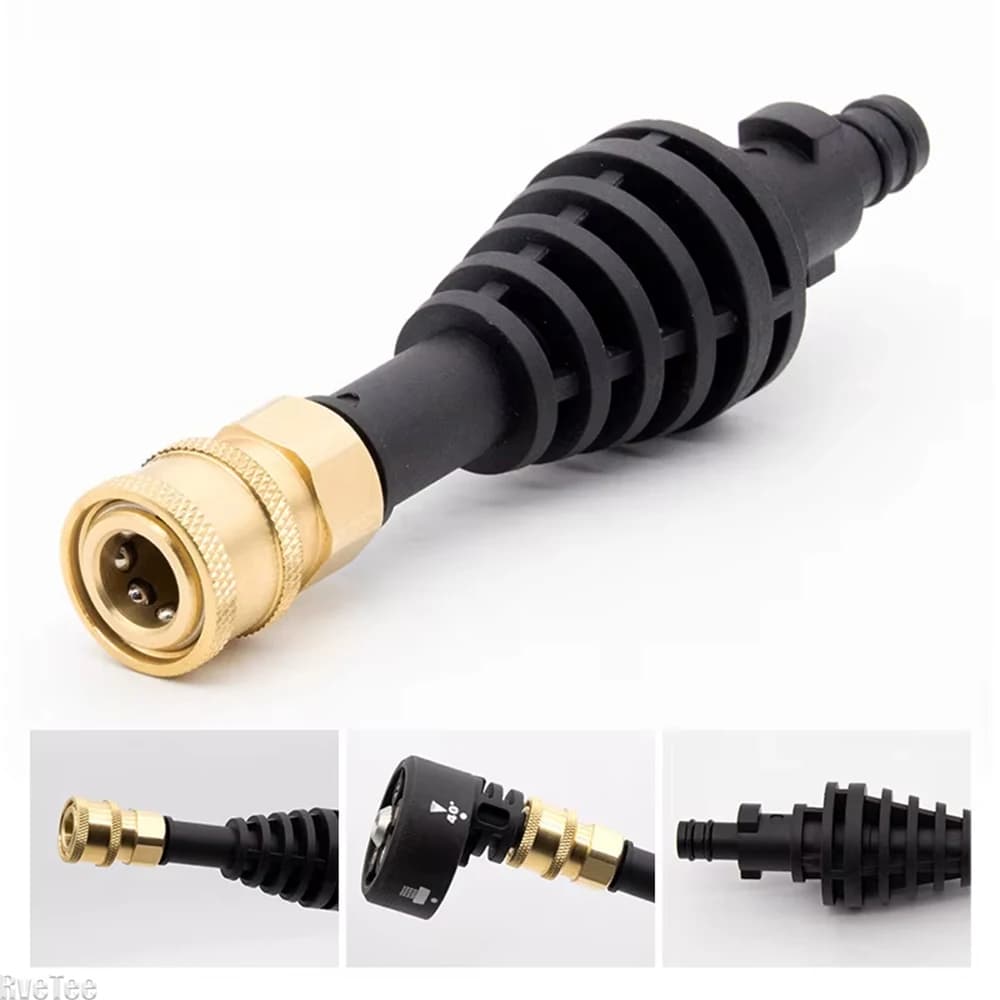 Adattatore di ricambio per asta di prolunga da giardino da 15 cm, strumento per il lavaggio dell'auto, accessorio per idropulitrice Worx Hydroshot, connessione rapida