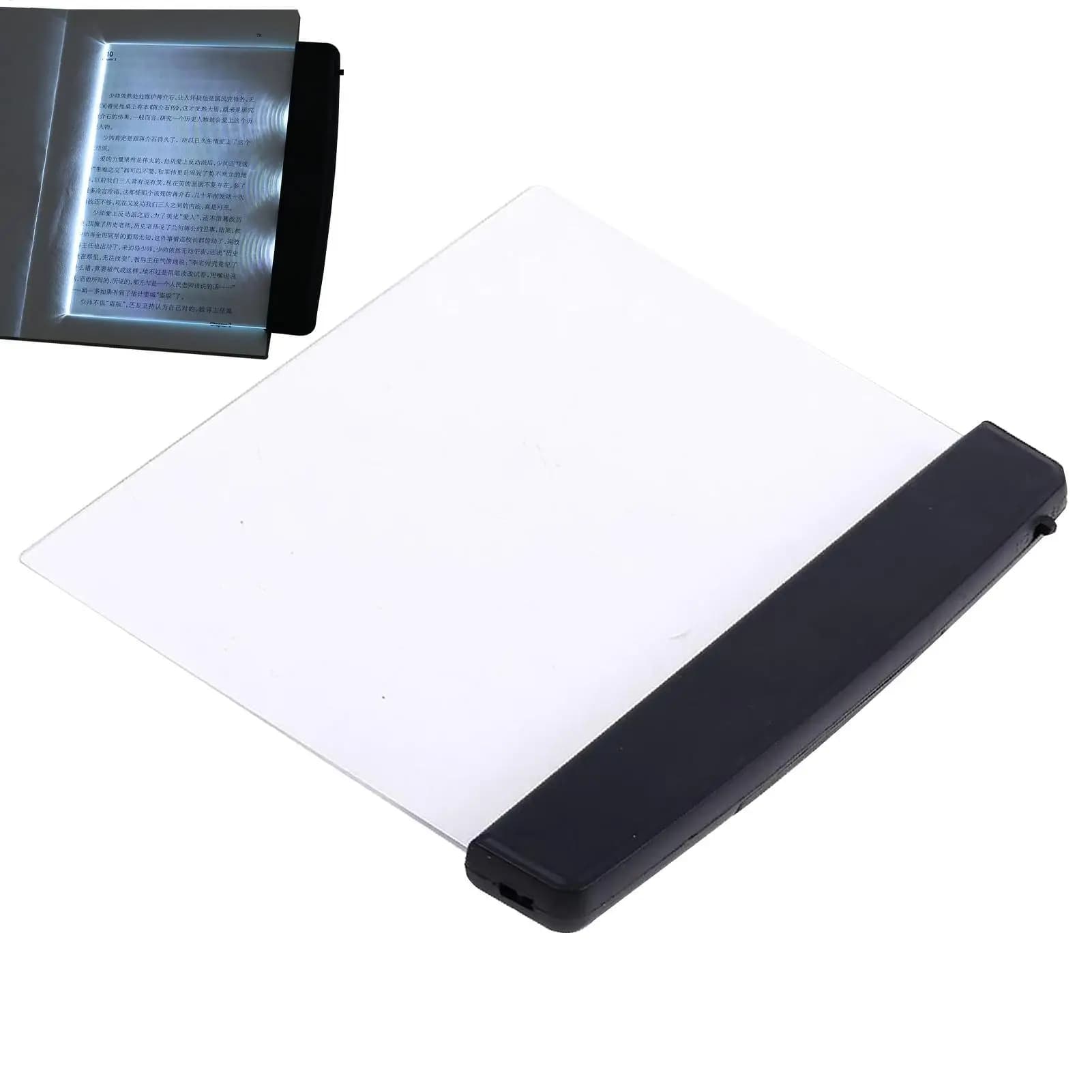 1Pc Creativo LED a schermo piatto per visione notturna Luce da lettura Protezione per gli occhi Luce da lettura Luce notturna per studenti LED Luci per la cura degli occhi del libro