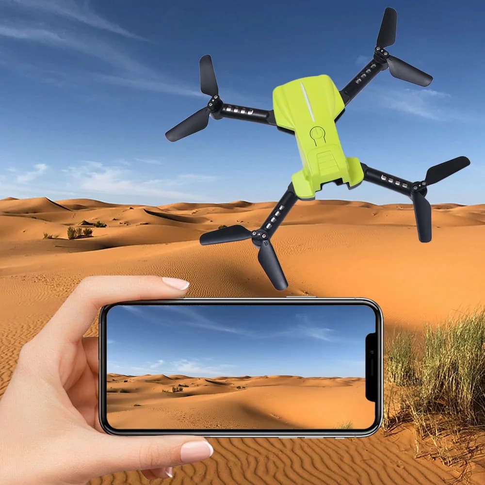 Elicottero RC ABS Aereo telecomandato Giocattolo Foto aerea Mini drone K10 a quattro assi 2.4G Fotocamera durevole FPV RC Droni Regali per bambini