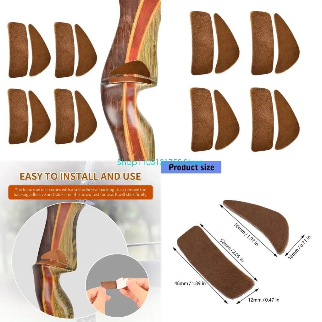 K0EF 4 Set Pellicce Lunari Divise Regolabili Frecce Rest Pad Frecce Rest Archi Adatto per Controllo e Puntamento delle