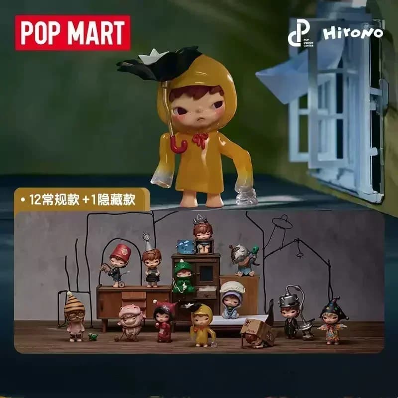 POP MART Hirono Echo Series Blind Box Guess Bag Mystery Box Giocattoli Bambola Carina Originale Regalo per Ragazze Figure Anime Ornamento