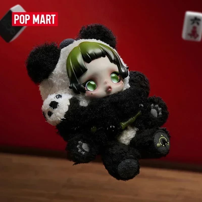 POP MART SKULLPANDA Lazy Panda Anime Action Figure - Blind Box Statuetta da Collezione per Scrivania, Modellino, Ornamento a Sorpresa