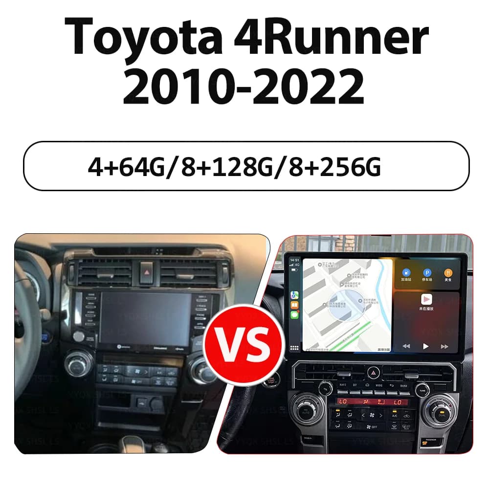 15.6 Inch Carplay For Toyota 4Runner 2009-2022 Android Car GPS Navigation Multimedia Player Auto Stereo Head Unit Car Radio