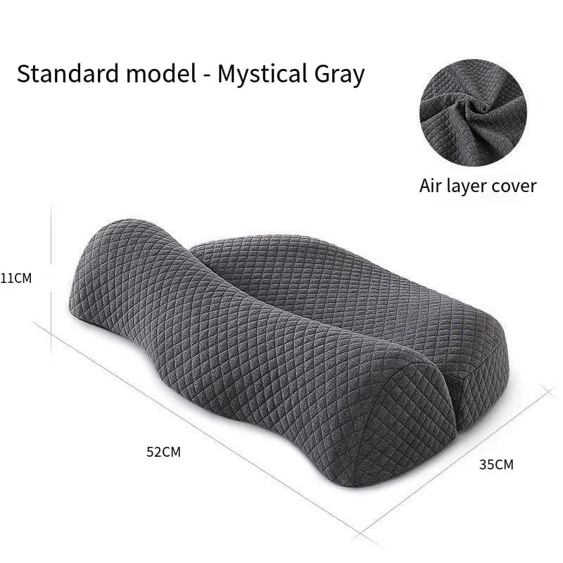 Cuscino cervicale con nucleo in memory foam, design ergonomico curvo, contorno cervicale migliorato, supporto per la testa, allevia la fatica