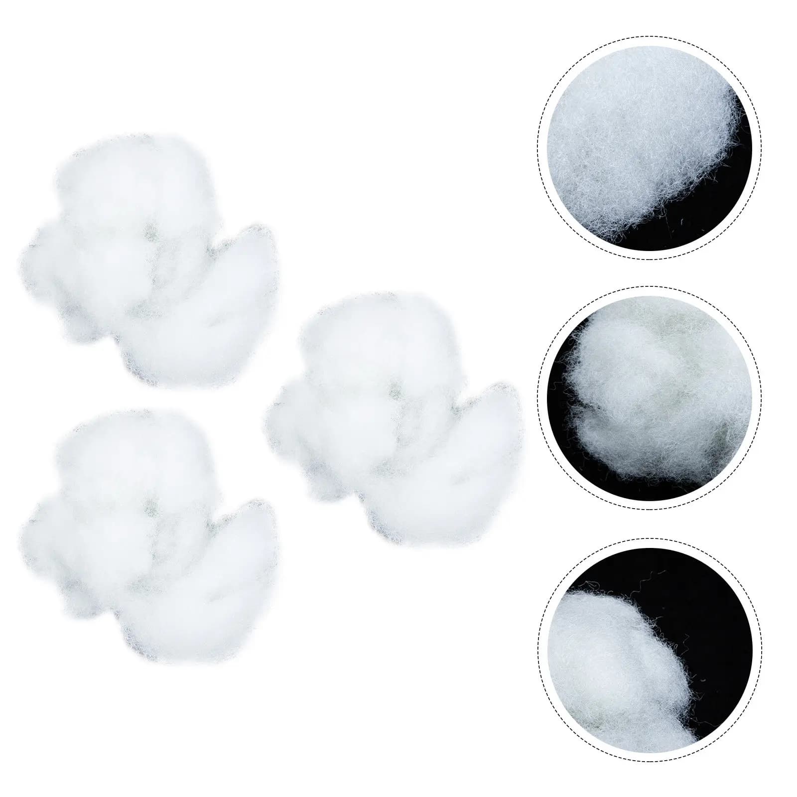 20G PP Cotton Filling for Pillows Stuffed Animals Craft Projects High Resilience Dense Fine Fibers Wash Resistant Lightweight
