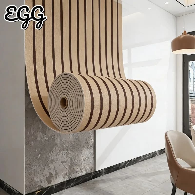 Large roll thickness of self-adhesive wallpaper with detachable grid and glue wall stickers in foam material for the renovation of the TV background wall