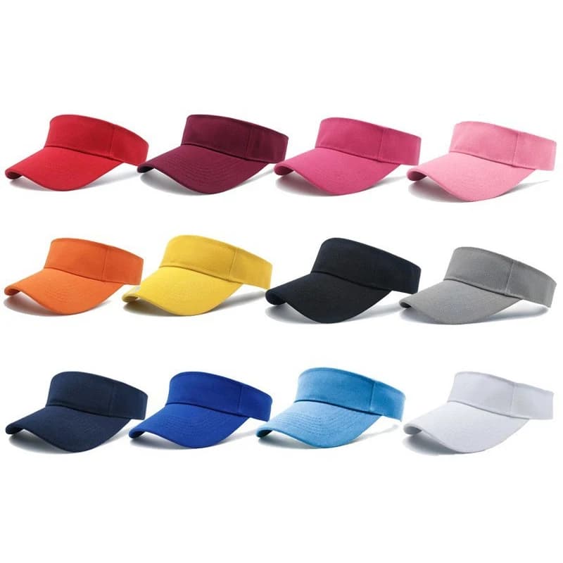 Men's cap with upper visor empty hats with sunscreen adjustable cotton cap for the Tennis Golf Unisex race